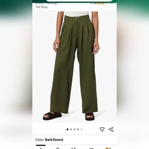 The Drop Olive Wide-Leg Women's Pants